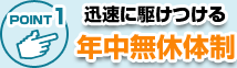 ご依頼は年中無休体制でお受けしています